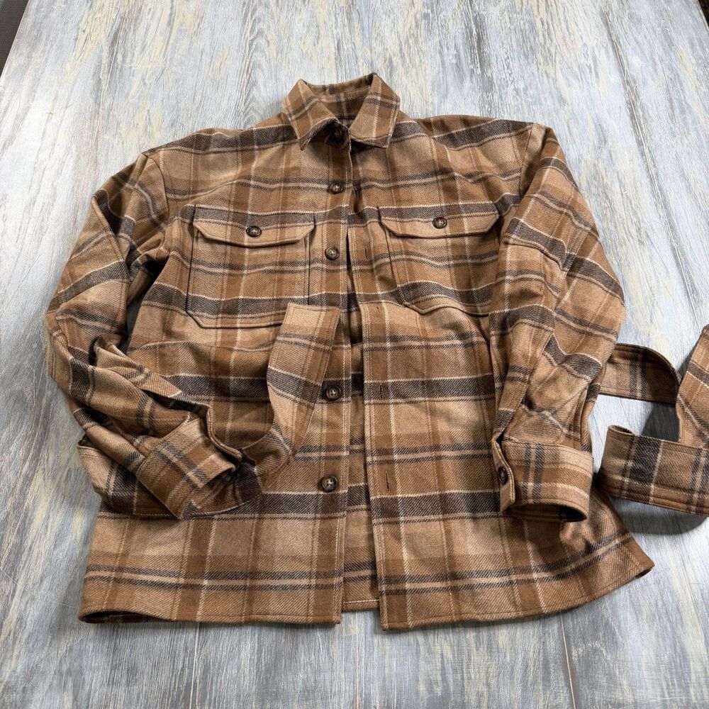 Polo Ralph Lauren Belted Wool Blend Shirt